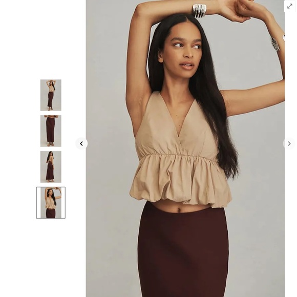 Anthropologie The Tilda Maxi Slip Skirt: Linen Edition - Picture 4 of 4